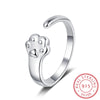 Sterling Silver Cat Paw Gift Ring for Women