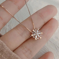 Merry Christmas Zircon Snowflake Necklace For Women (Select 4 Unique Fashions)