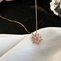 Merry Christmas Zircon Snowflake Necklace For Women (Select 4 Unique Fashions)