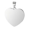 Custom Stainless Steel Heart & Photo Engrave Necklace (+ Select From 5 Colors)