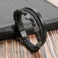 Hand-Woven Multi-Layer Men's Leather Bracelet (Select 31 Unique Fashions)