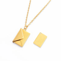 Custom Love Letter & Picture Envelope Necklace For Women (+Select From 3 Colors)