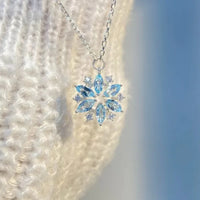 Merry Christmas Zircon Snowflake Necklace For Women (Select 4 Unique Fashions)