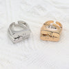 Artsy Double Face Ring Set For Women (Gold & Silver)