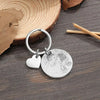 Custom Stainless Steel Photo & Calendar Engraved Keyring (+ Select From 4 Colors)