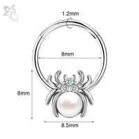 Stainless Steel Zircon Septum Clicker Nose Ring (Select 24 Unique Fashions)