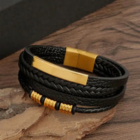 Hand-Woven Multi-Layer Men's Leather Bracelet (Select 31 Unique Fashions)