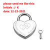 Custom Couple Key and Lock Keychain Fashion Jewelry (+ Select From 4 Colors)