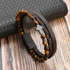 Hand-Woven Multi-Layer Men's Leather Bracelet (Select 31 Unique Fashions)