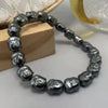 Fashionable Natural Black Meteorite Bracelet