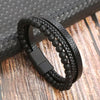 Hand-Woven Multi-Layer Men's Leather Bracelet (Select 31 Unique Fashions)