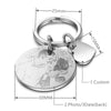 Custom Stainless Steel Photo & Calendar Engraved Keyring (+ Select From 4 Colors)