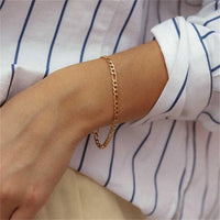 Stainless Steel Figaro Bracelet Unisex (Silver & Gold)