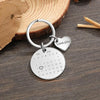 Custom Stainless Steel Photo & Calendar Engraved Keyring (+ Select From 4 Colors)