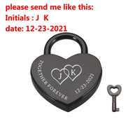 Custom Couple Key and Lock Keychain Fashion Jewelry (+ Select From 4 Colors)