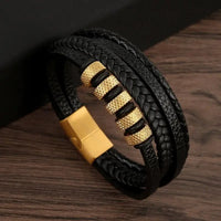 Hand-Woven Multi-Layer Men's Leather Bracelet (Select 31 Unique Fashions)