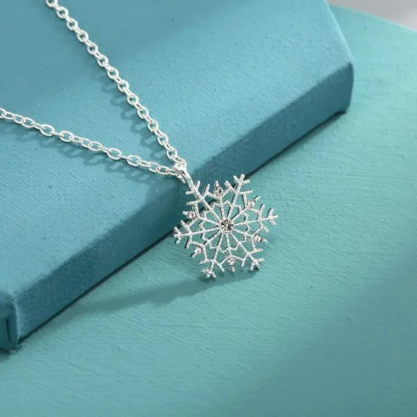 Merry Christmas Zircon Snowflake Necklace For Women (Select 4 Unique Fashions)